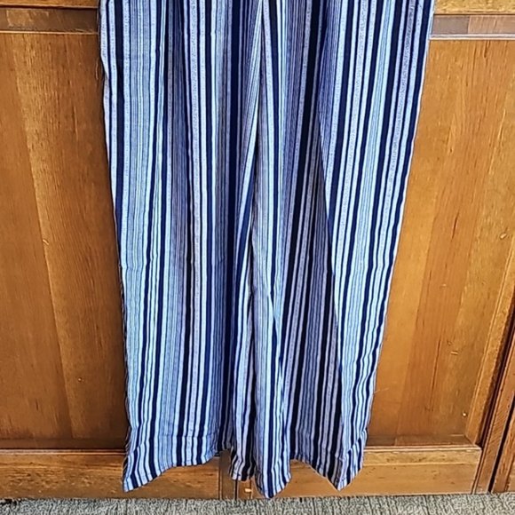 NWT Lily Rose Button Front Paper Bag elastic waist jumpsuit V-neck 1 piece Large - Picture 6 of 11